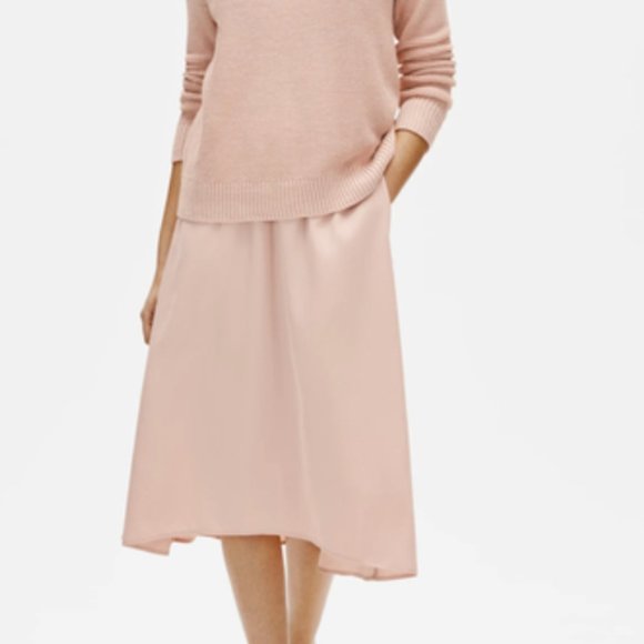 Eileen Fisher Sandwashed Tencel A-Line Skirt XL NWT - Picture 3 of 4